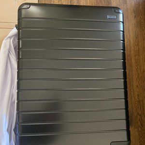 AWAY Suitcase (aluminum, black, large) - brand new, still in box